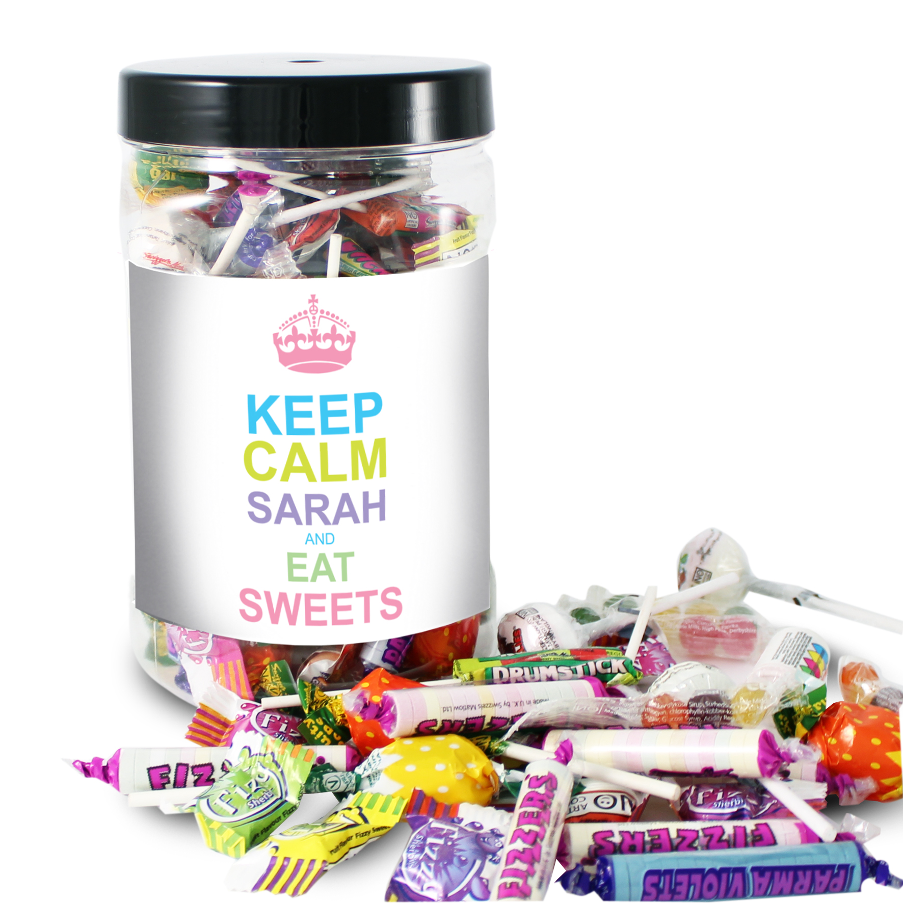 Keep Calm Retro Sweet Jar